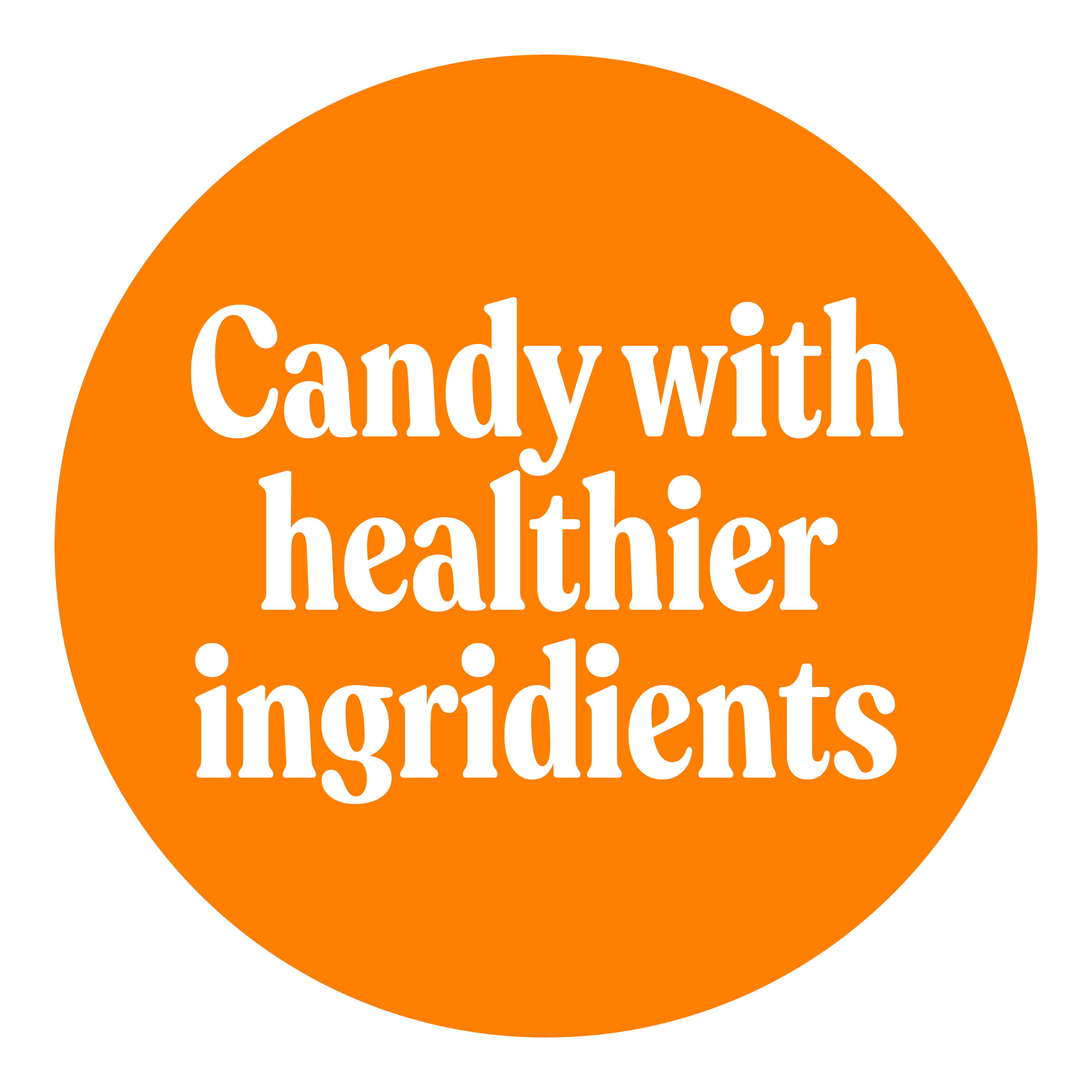 Candy with healthier ingredients