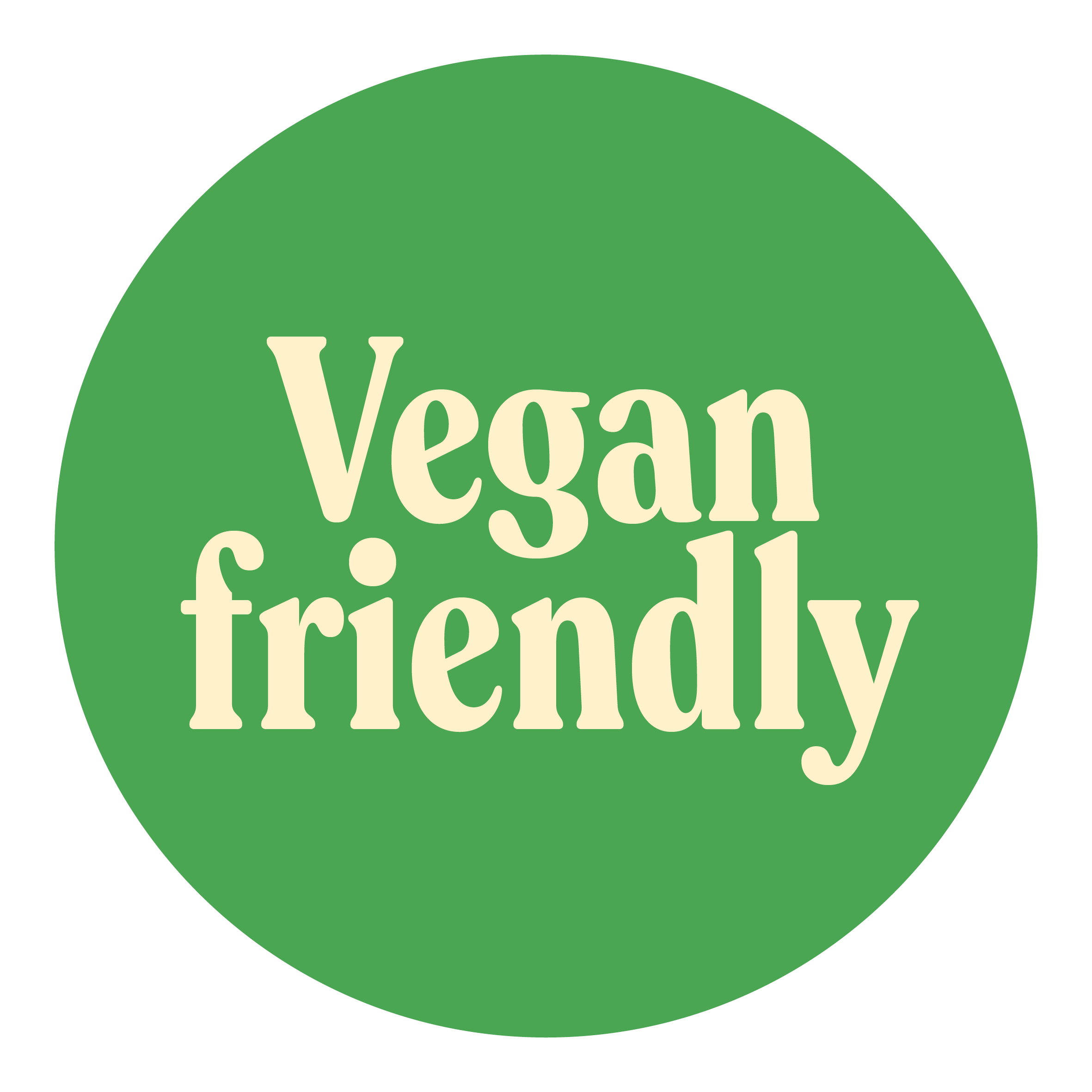 Vegan friendly Vegan friendly
