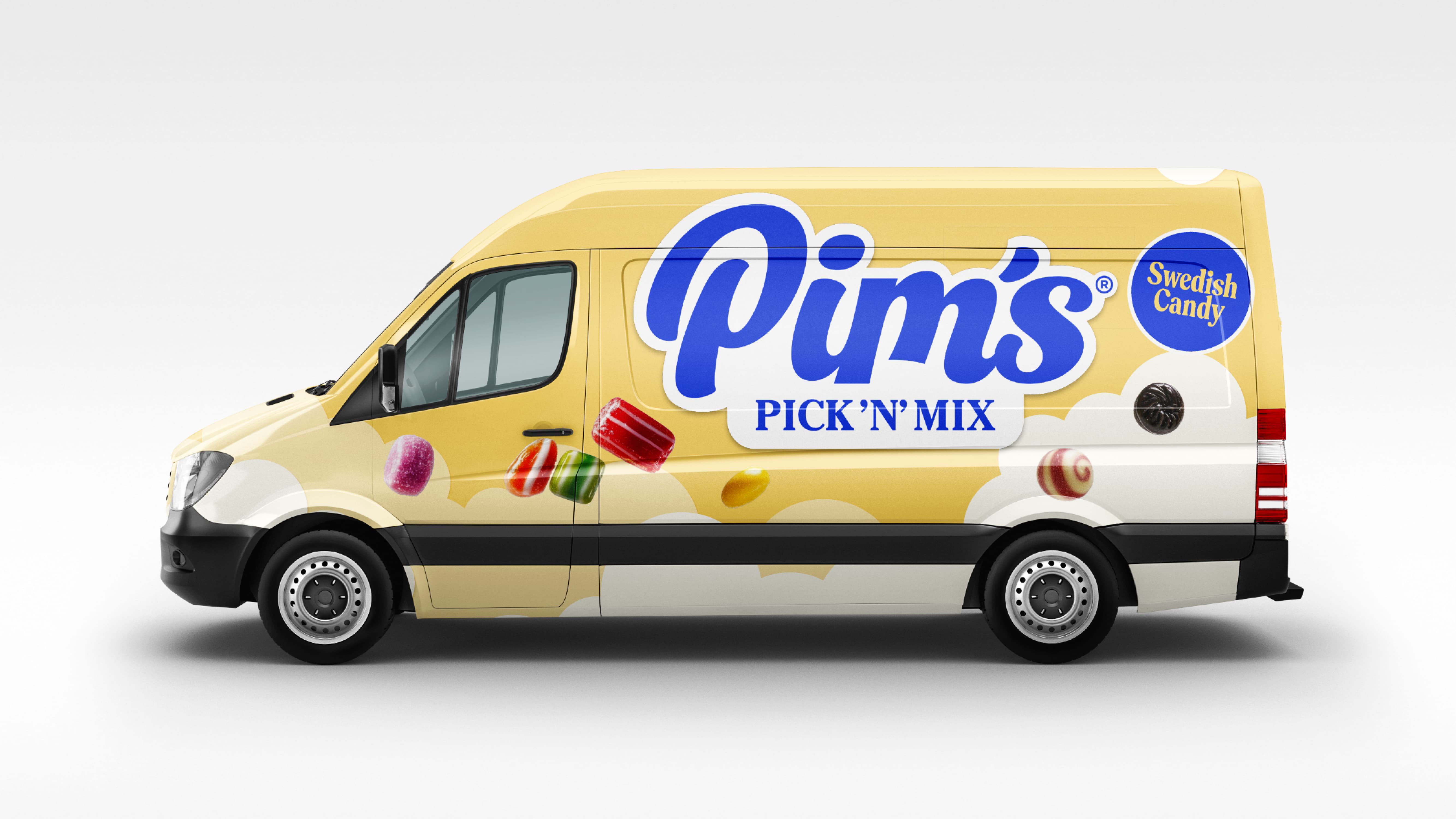 Welcome to the world of Pim's, a candy wall full of Swedish favorites